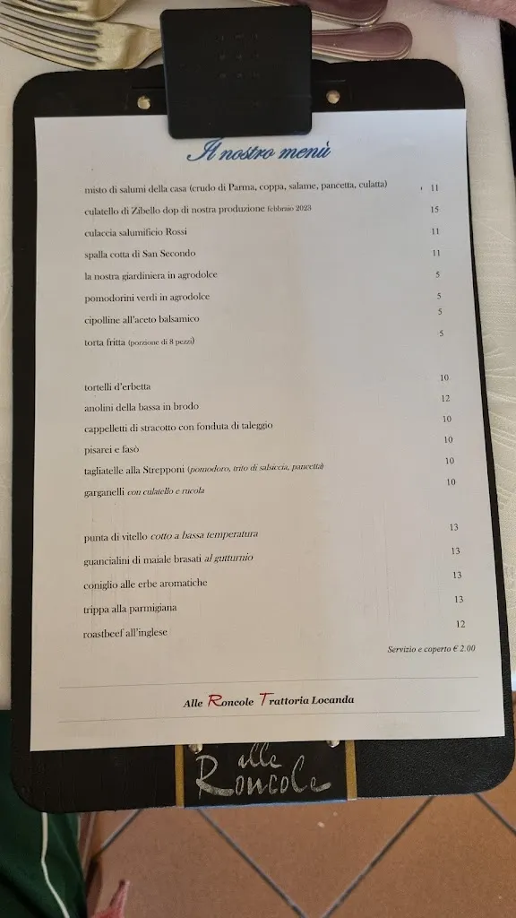 Menu_Alle Roncole - Ristorante Con Locanda Busseto_Busseto_immagine_1