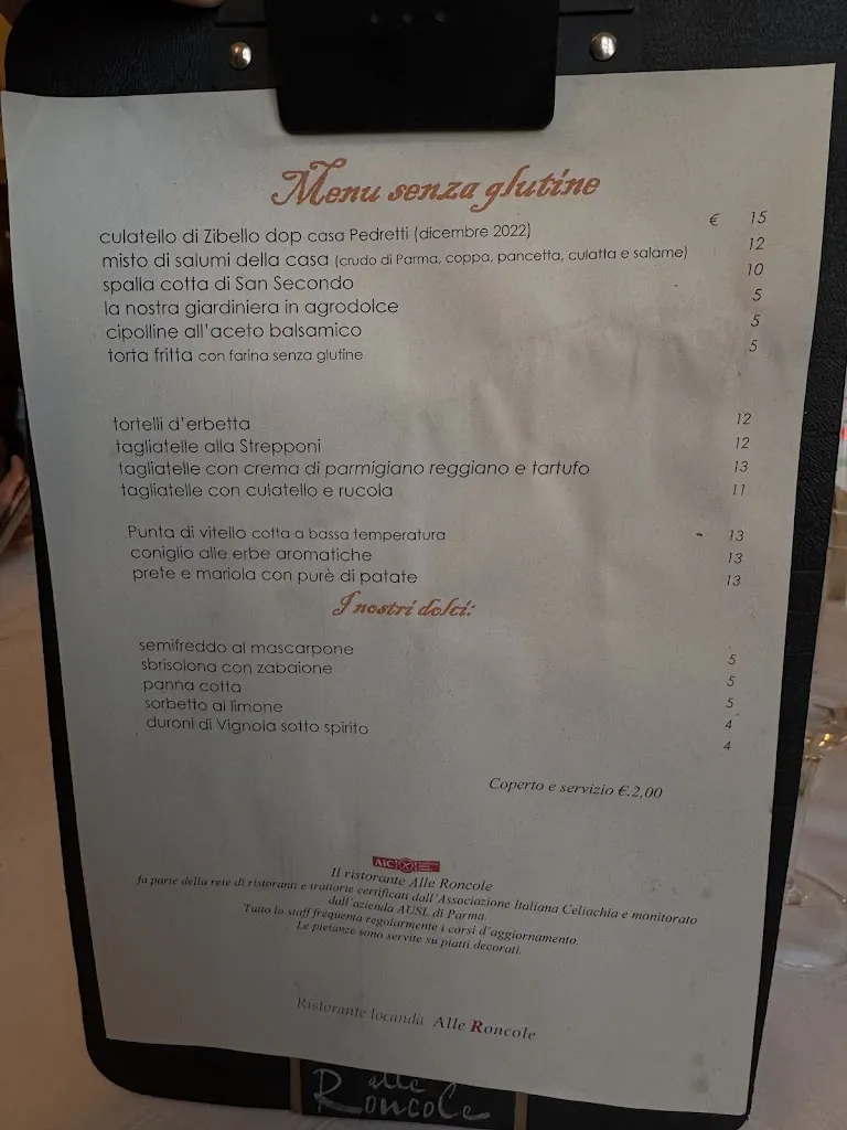 Menu_Alle Roncole - Ristorante Con Locanda Busseto_Busseto_immagine_2