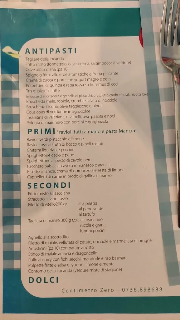 Menu_Centimetro Zero - Locanda Del Terzo Settore_Pagliare_image_1