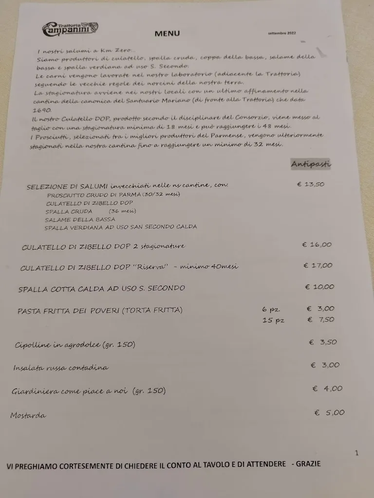 Menü_Trattoria Campanini_Busseto_Bild_3