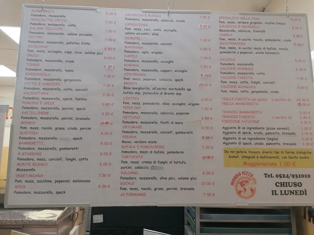 Menu_Mondo Pizza di Lo Monaco Sebastiano...._Busseto_image_1