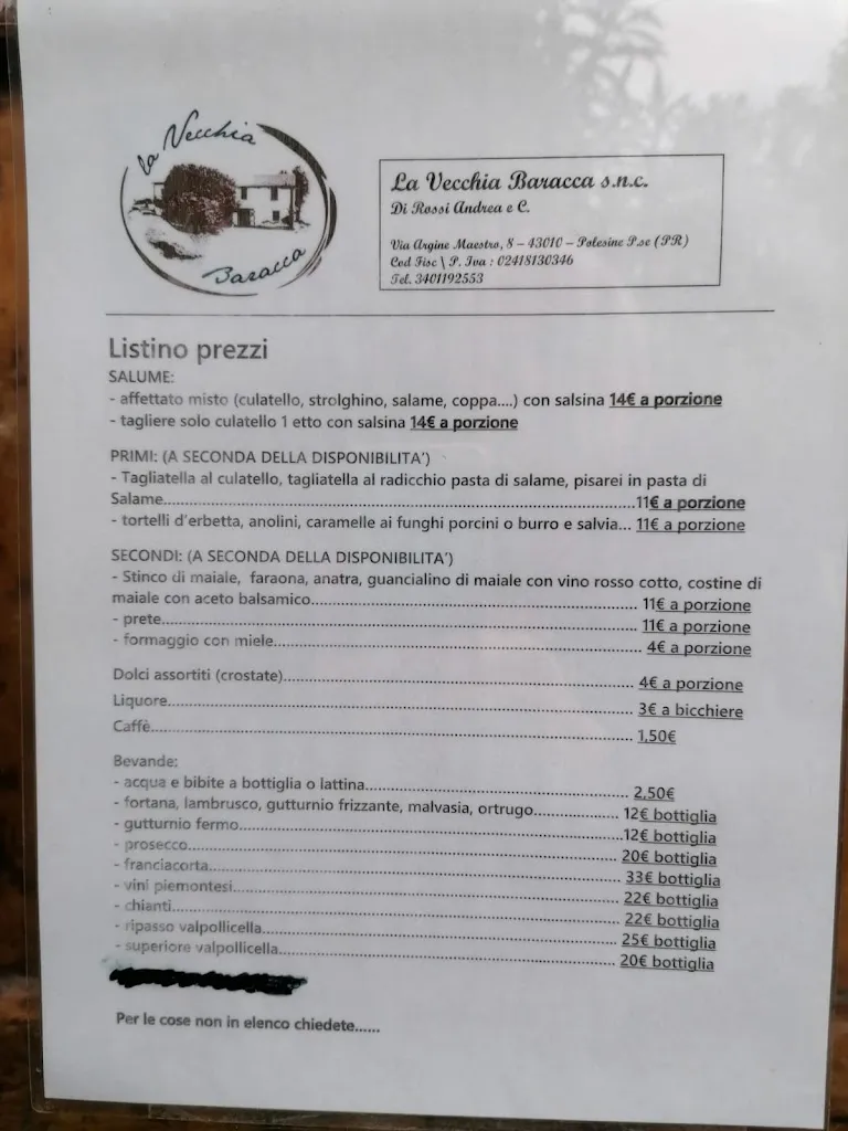 Menu_La Vecchia Baracca_Busseto_image_1