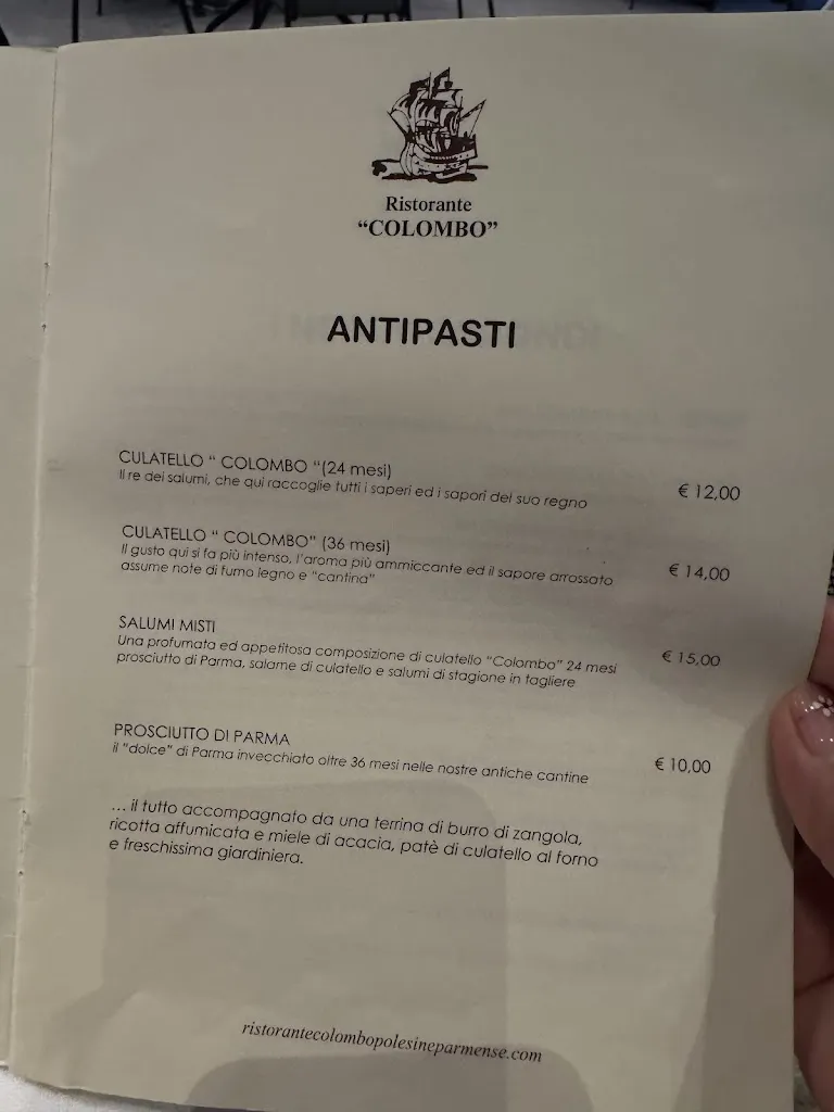 Menu_Ristorante Colombo Polesine Parmense_Busseto_immagine_3