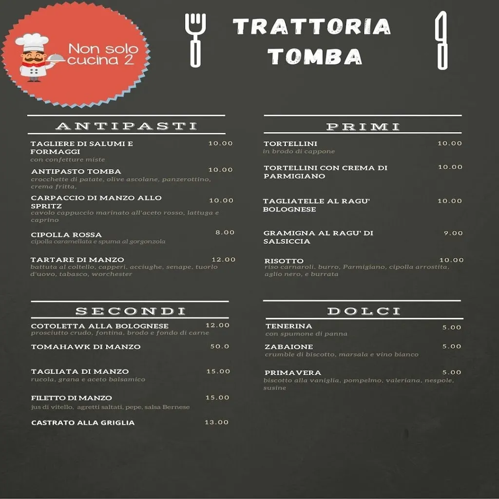 Menu_Trattoria Bolognese da Massimo ed Elsa _Budrio_image_1