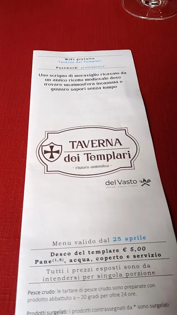 Antonio Ciavarella_Taverna dei Templari_Calendasco_review