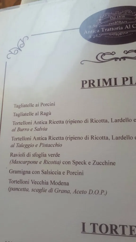 Menü_Antica Trattoria Al Cappone_Calderino_Bild_1
