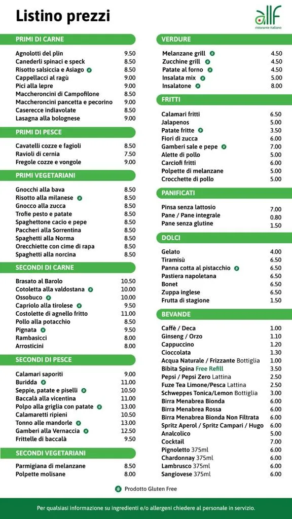 Menu_ALLF ristorante italiano _Calderara di Reno_image_1