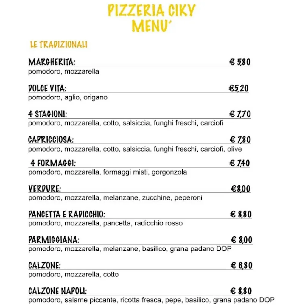 Menu_Ciky Pizzeria_Calderara di Reno_image_1