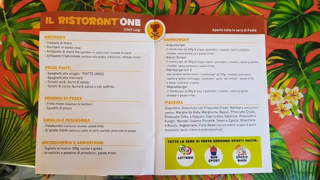 Menu_Ristorat'one Festa Dell'unità Di Campagnola Emilia_Campagnola Emilia_image_1