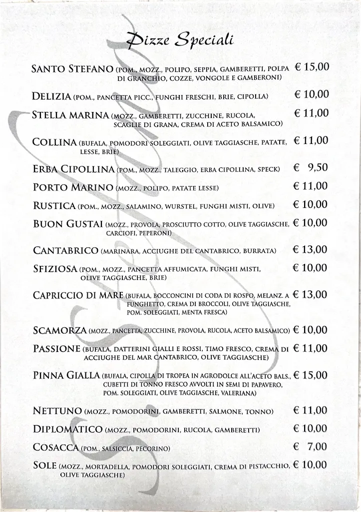 Menü_Ristorante Pizzeria S. Stefano_Campagnola Emilia_Bild_2