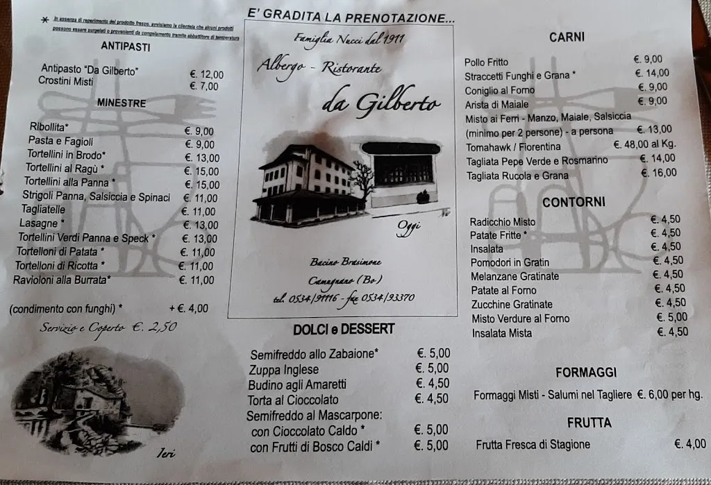 Frank Parker_Ristorante Da Gilberto_Camugnano_review