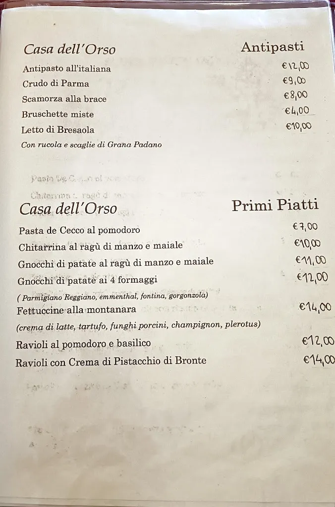 Menu_Casa Dell'Orso_Palena_immagine_1