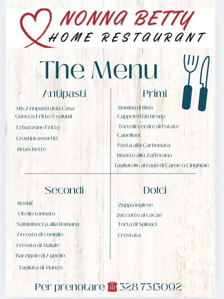 Menu_Home Restaurant Nonna Betty Carpineti_Carpineti_image_1