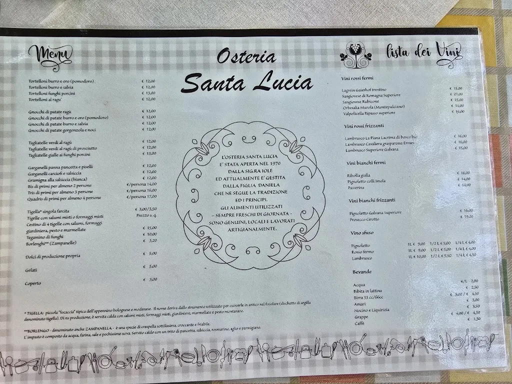 Menu_Osteria Santa Lucia_Castel d'Aiano_immagine_1