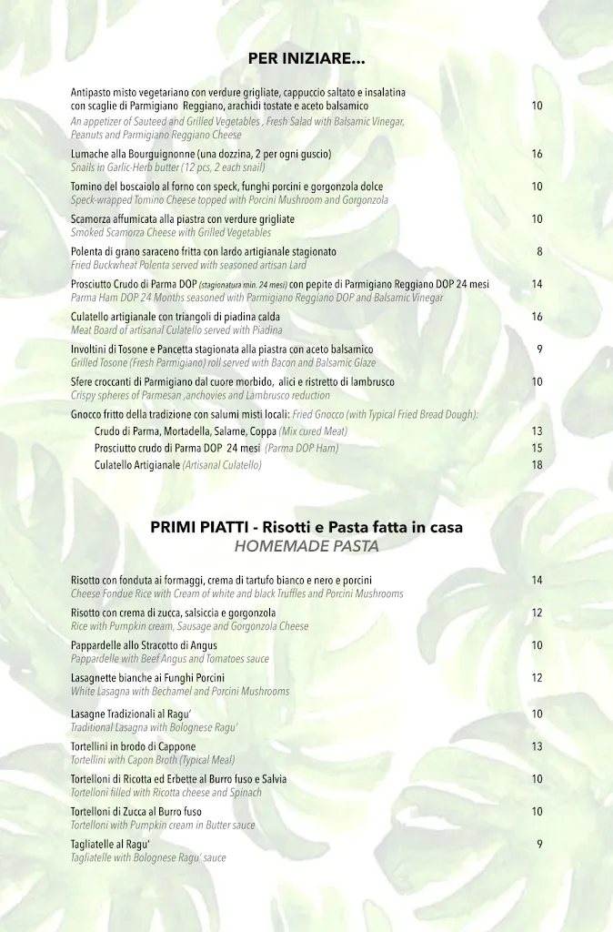 Menü_Clorofilla Wine and Restaurant_Carpi Centro_Bild_1