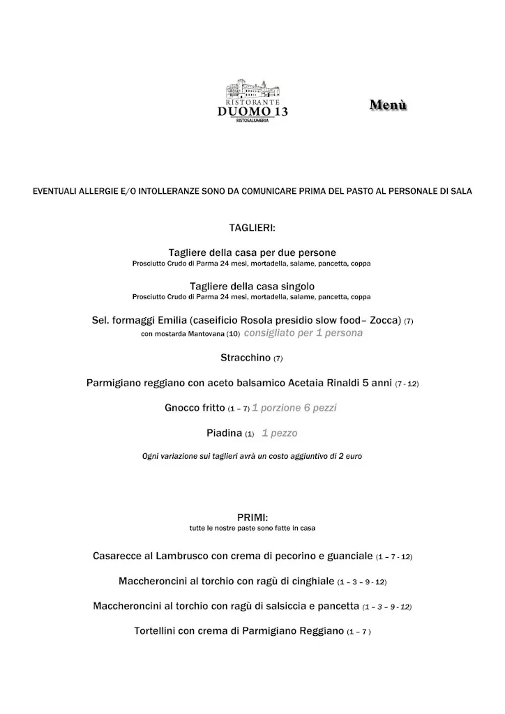 Menu_Duomo 13 - Ristosalumeria Carpi_Carpi Centro_image_1