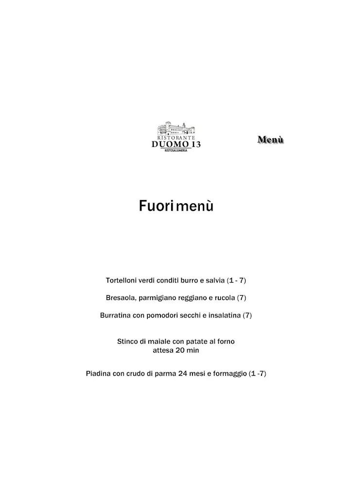 Menu_Duomo 13 - Ristosalumeria Carpi_Carpi Centro_image_2