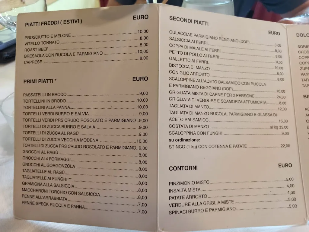 Menu_Ristorante Trattoria Santa Croce_Carpi Centro_image_2