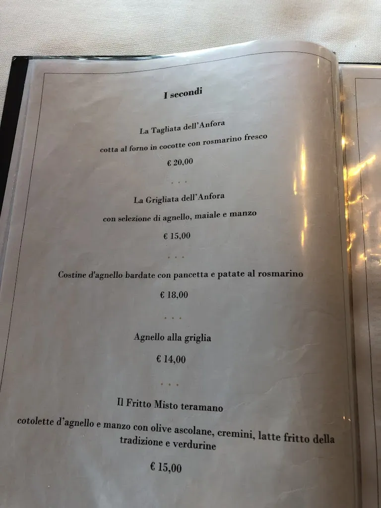Menu_L'Anfora Country Club_Basciano_image_3