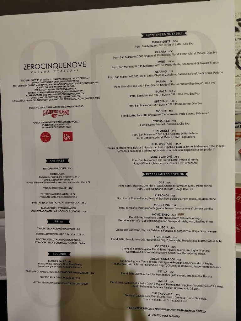 Menu_Zerocinquenove_Carpi Centro_image_1