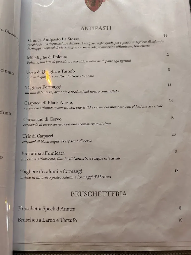 Menu_Ristorante La Stozza_Ovindoli_image_1