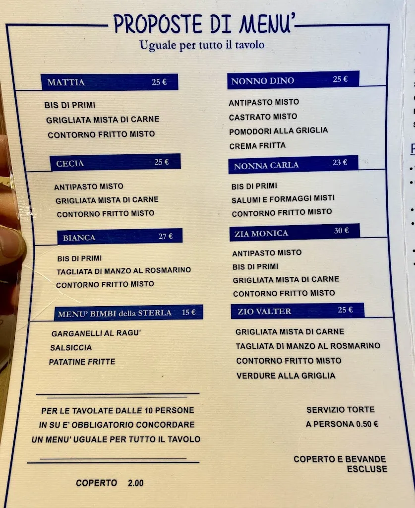 Menü_Trattoria la Sterlina_Castel Guelfo di Bologna_Bild_3