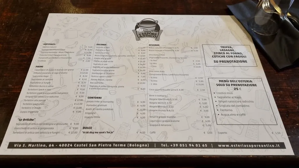 Menu_Osteria il Sapore Antico_Castel San Pietro Terme_image_4