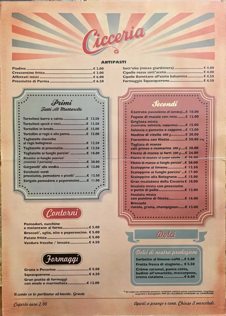 Menu_Trattoria Cicceria_Castel San Pietro Terme_image_1