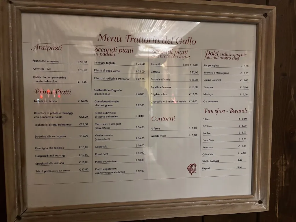 Menu_Trattoria Del Gallo_Castel Maggiore_image_2