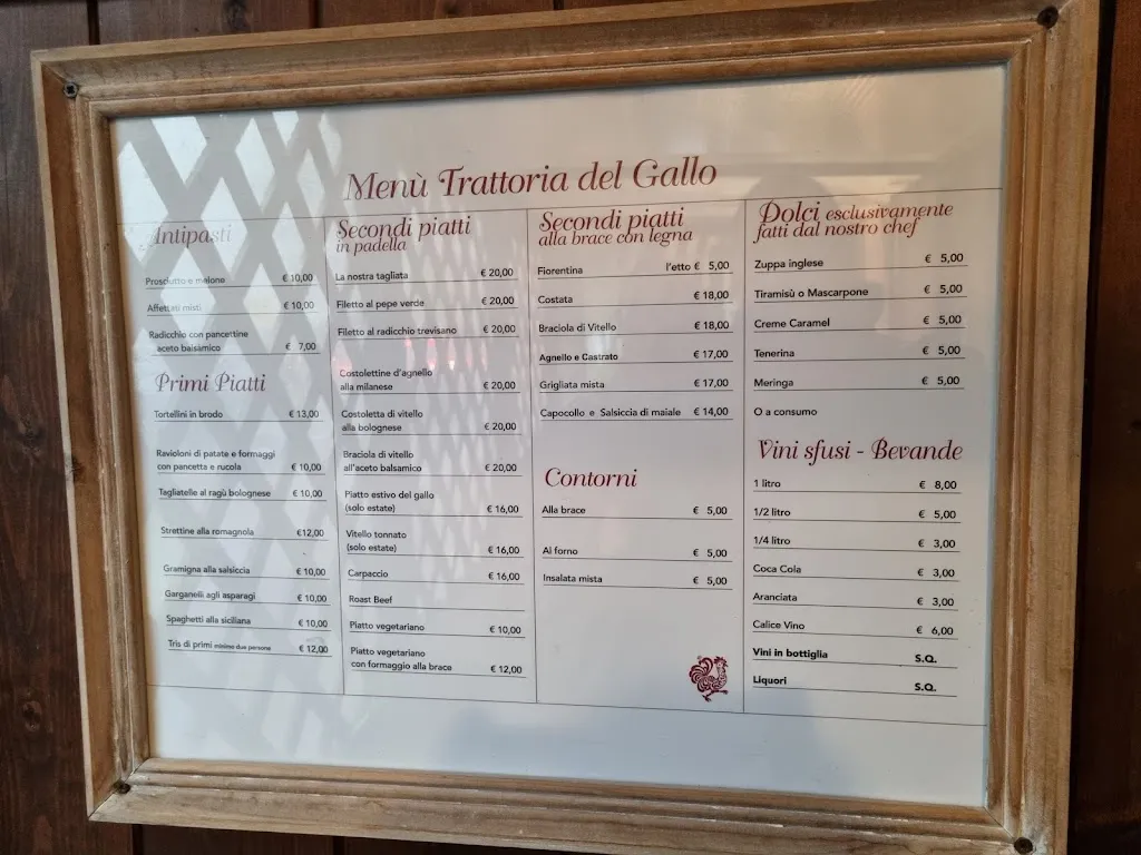 Menu_Trattoria Del Gallo_Castel Maggiore_image_4