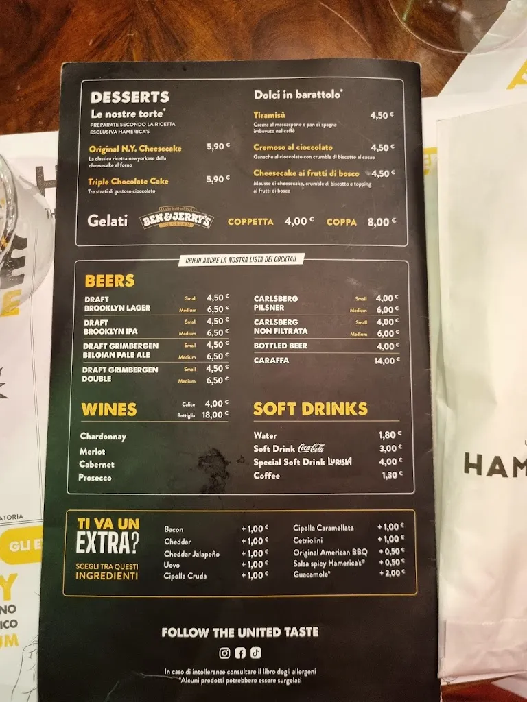 Menu_Hamerica's_Castel Maggiore_image_4