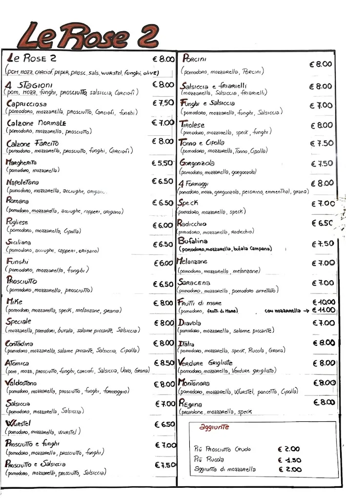 Menu_Ristorante-Pizzeria Le Rose Due_Castel Maggiore_image_1