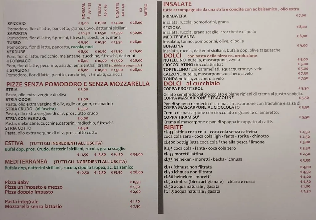 Menu_Pizzeria Spicchio di Perpoli Mattia_Castel Maggiore_image_1
