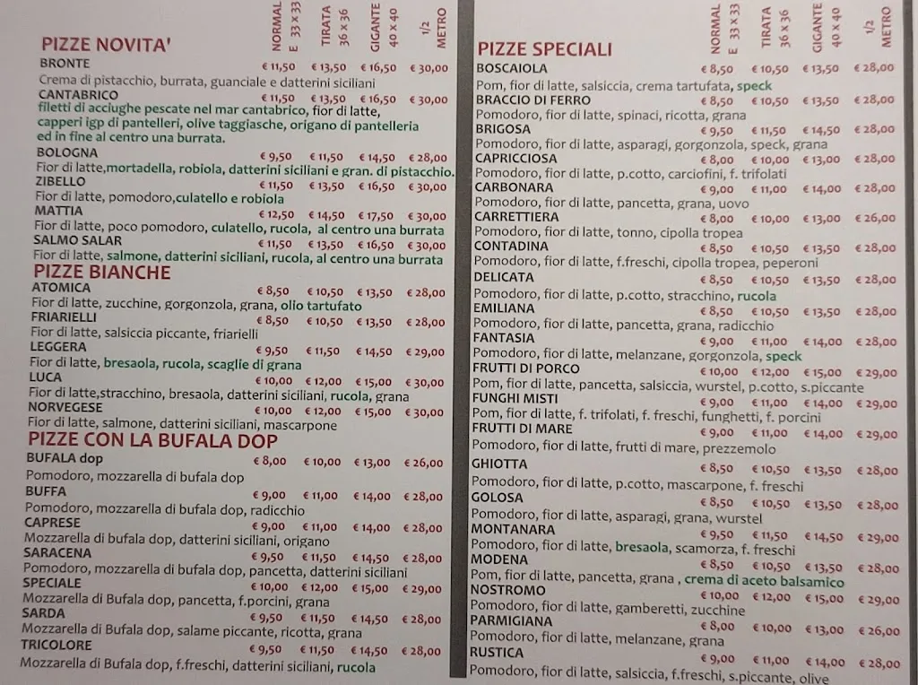 Menu_Pizzeria Spicchio di Perpoli Mattia_Castel Maggiore_image_3