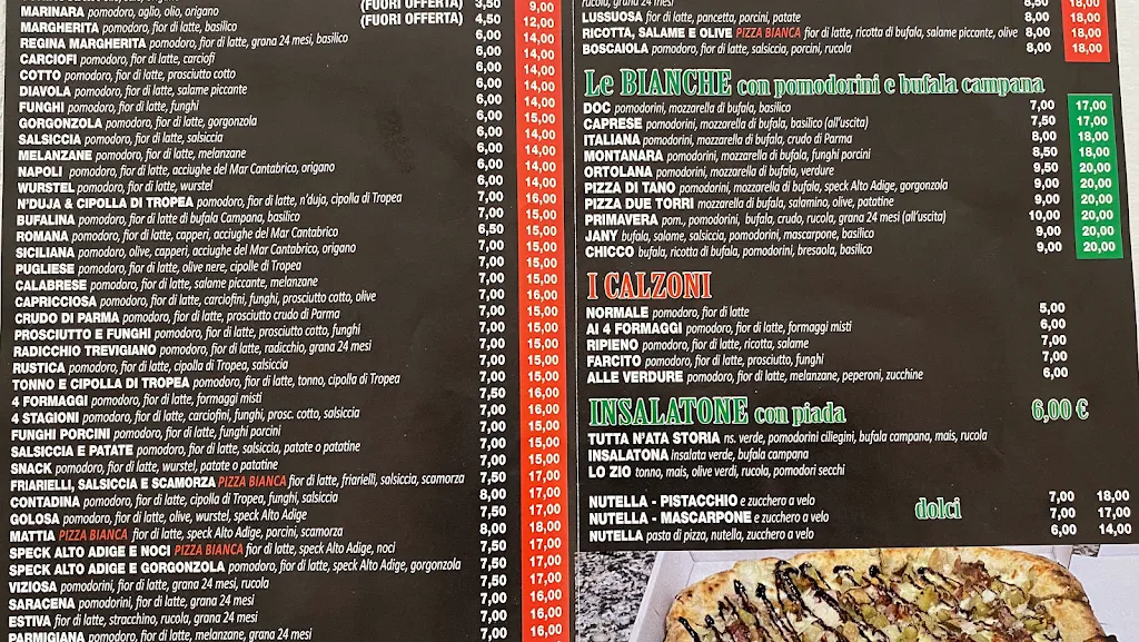 Menu_Pizzeria D'asporto Tutta N'ata Storia_Castel Maggiore_image_1