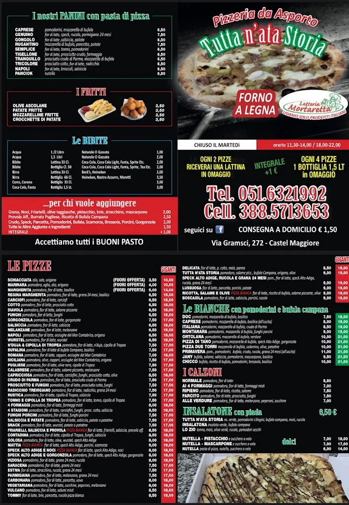 Menu_Pizzeria D'asporto Tutta N'ata Storia_Castel Maggiore_image_3
