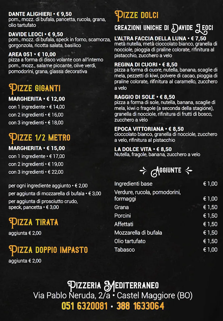 Menu_Pizzeria Mediterraneo Pizza D'Autore Castel Maggiore_Castel Maggiore_image_2
