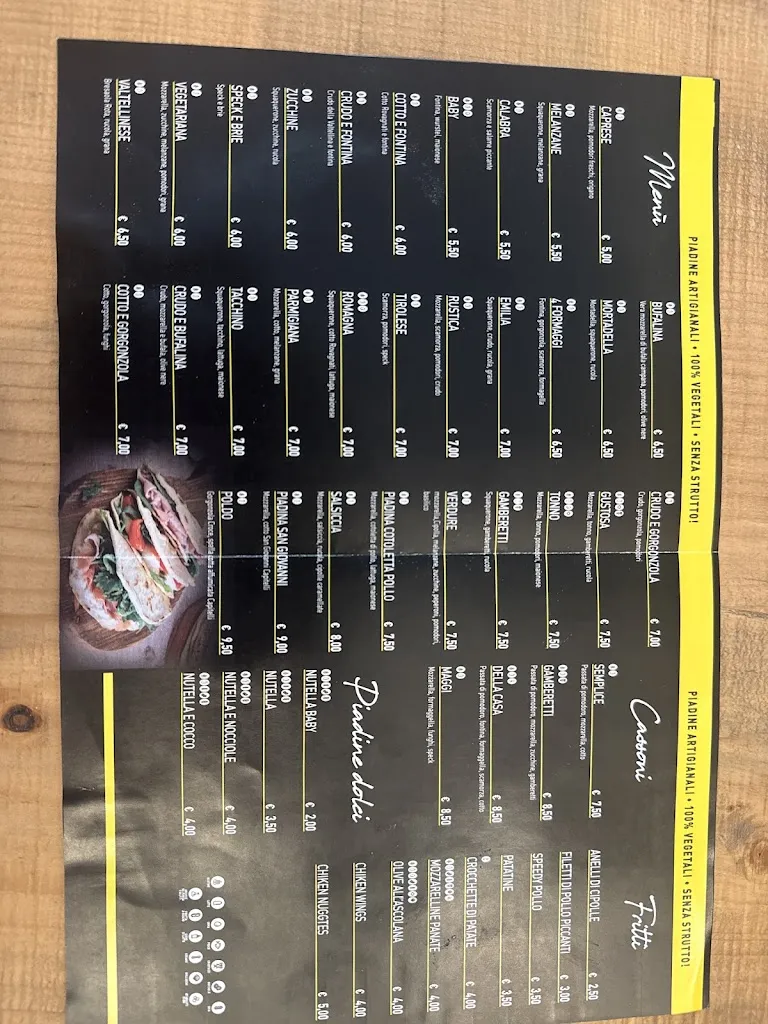 Menu_piadineria del borgo_Castel San Giovanni_image_1