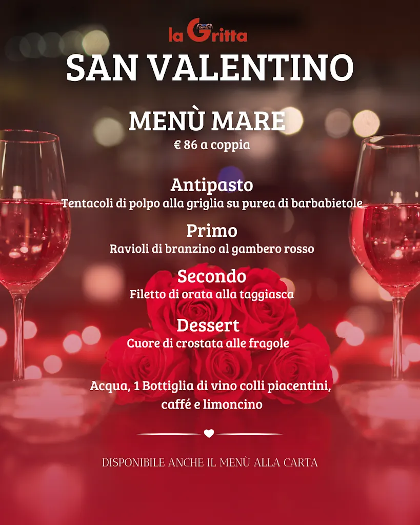 Menu_LA GRITTA - Ristorante Pizzeria Hotel Specialità di Pesce e Carne_Castel San Giovanni_image_2