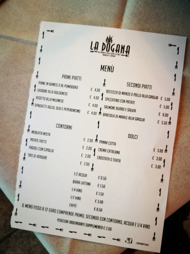 Menu_Ristorante Pizzeria La Nuova Dogana_Castel San Giovanni_image_1