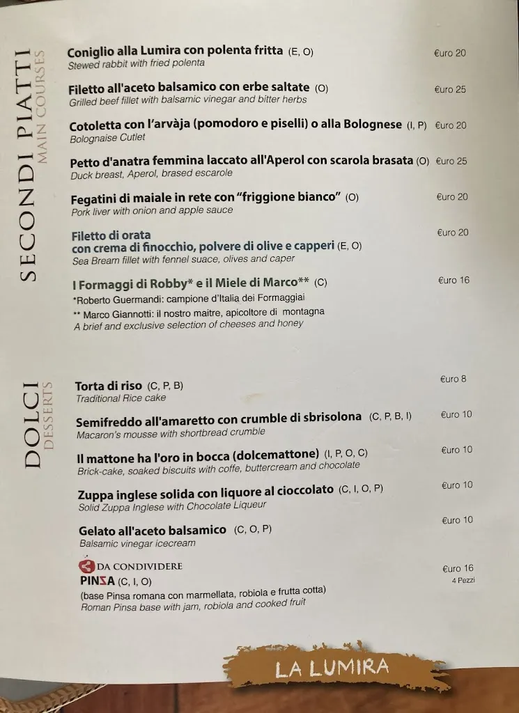 Menu_La Lumira_Castelfranco Emilia_immagine_2