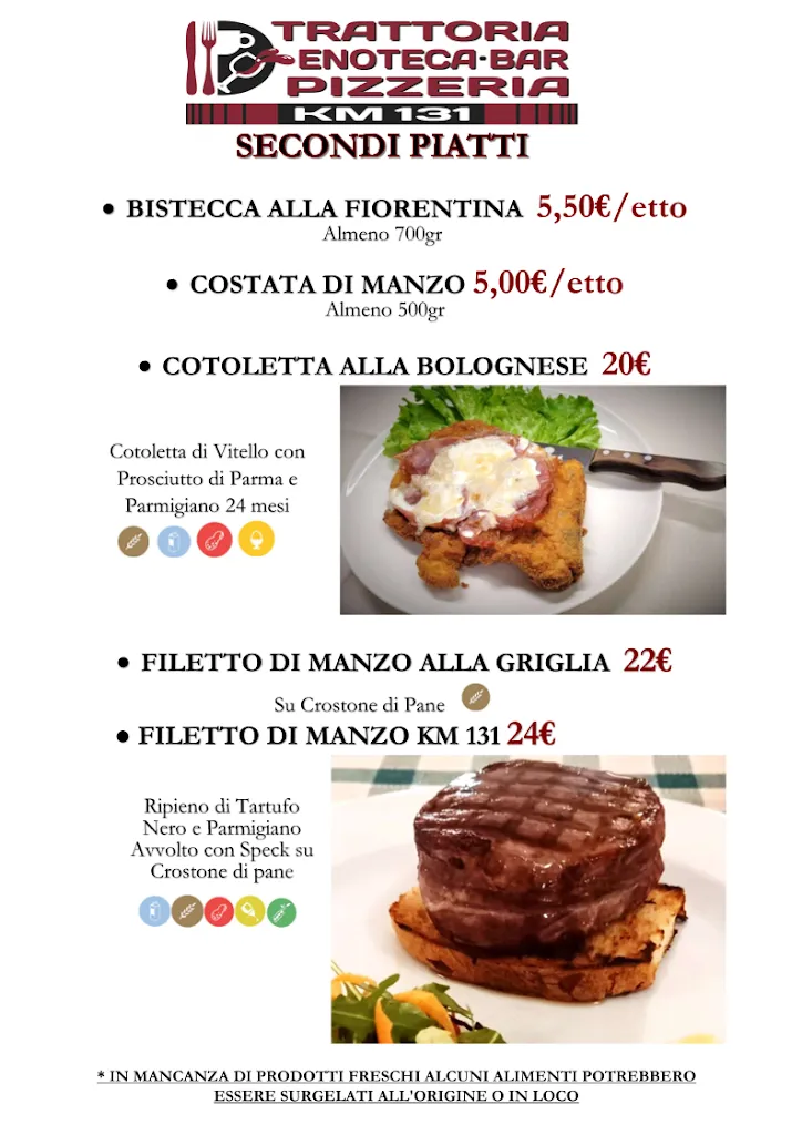 Menu_Trattoria Enoteca Bar Km 131_Castelfranco Emilia_image_1