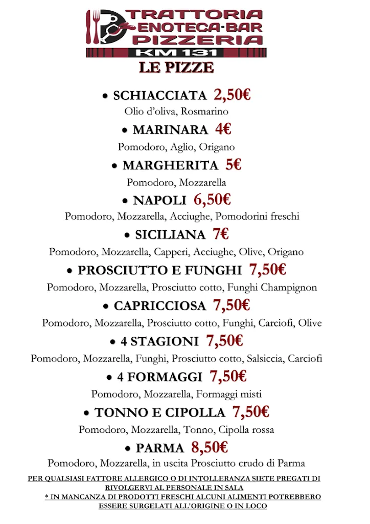 Menu_Trattoria Enoteca Bar Km 131_Castelfranco Emilia_image_2