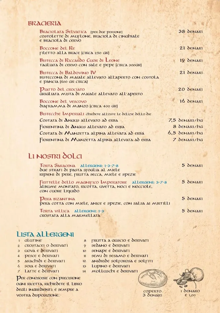 Menu_Duca Passerino - osteria e braceria medioevale_Castelfranco Emilia_immagine_2