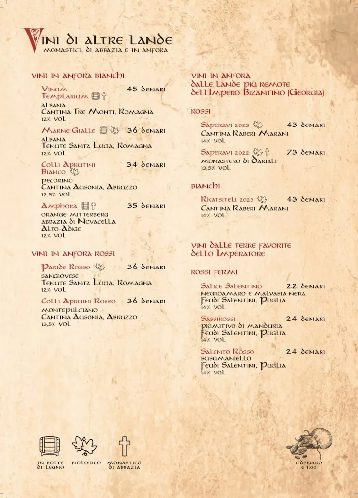 Menu_Duca Passerino - osteria e braceria medioevale_Castelfranco Emilia_immagine_4