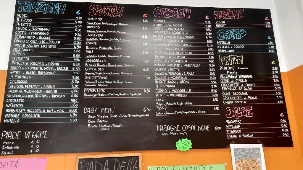 Menu_Piadina Romagnola_Castelfranco Emilia_image_2