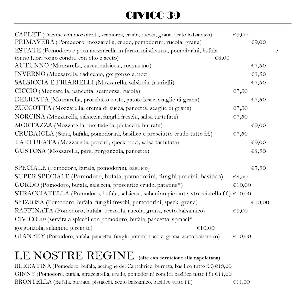 Menu_Civico 39 Ristorante Pizzeria_Castelnovo di Sotto_image_2