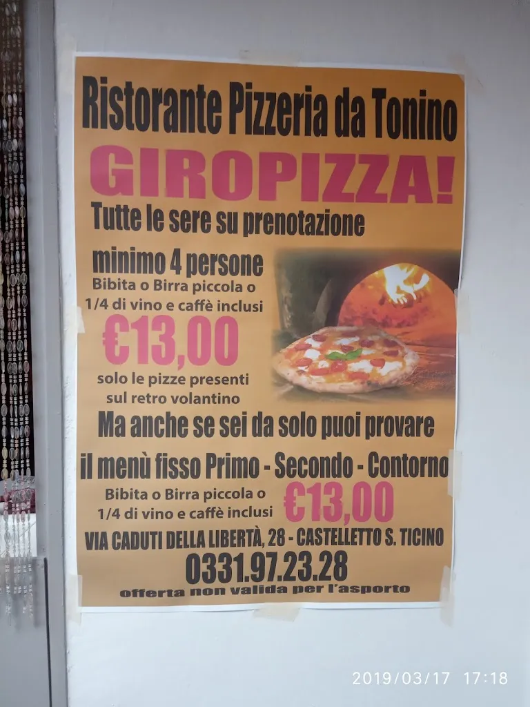 Menu_Pizzeria Da Tonino_Castelletto_image_1