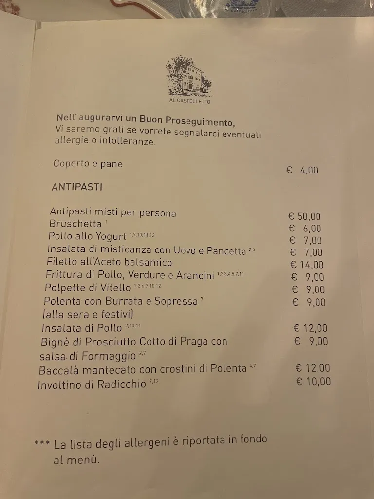 Menu_Osteria Al Castelletto DALLA CLEMI_Castelletto_immagine_1