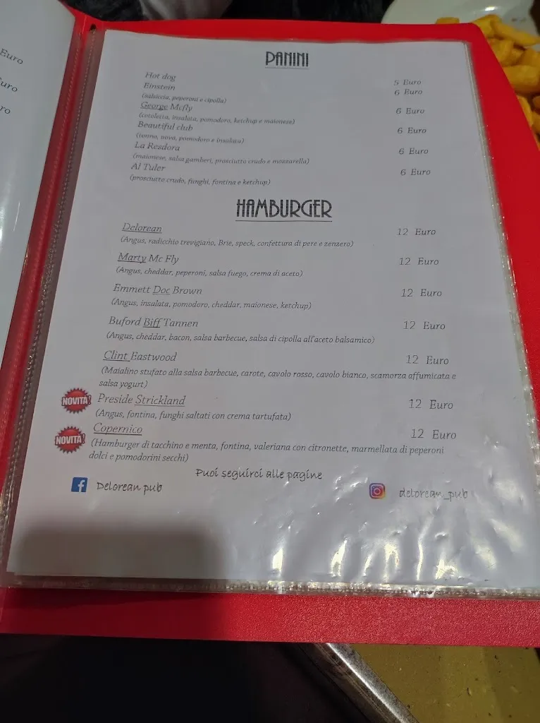 Menu_Delorean Food and Drink_Castellarano_image_1